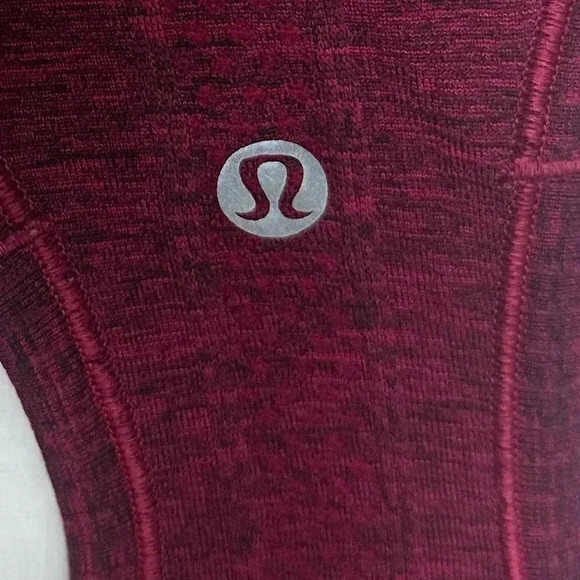 Lululemon Swiftly Tech Tank Top True Red Black Heathered Size 4 - Picture 8 of 9